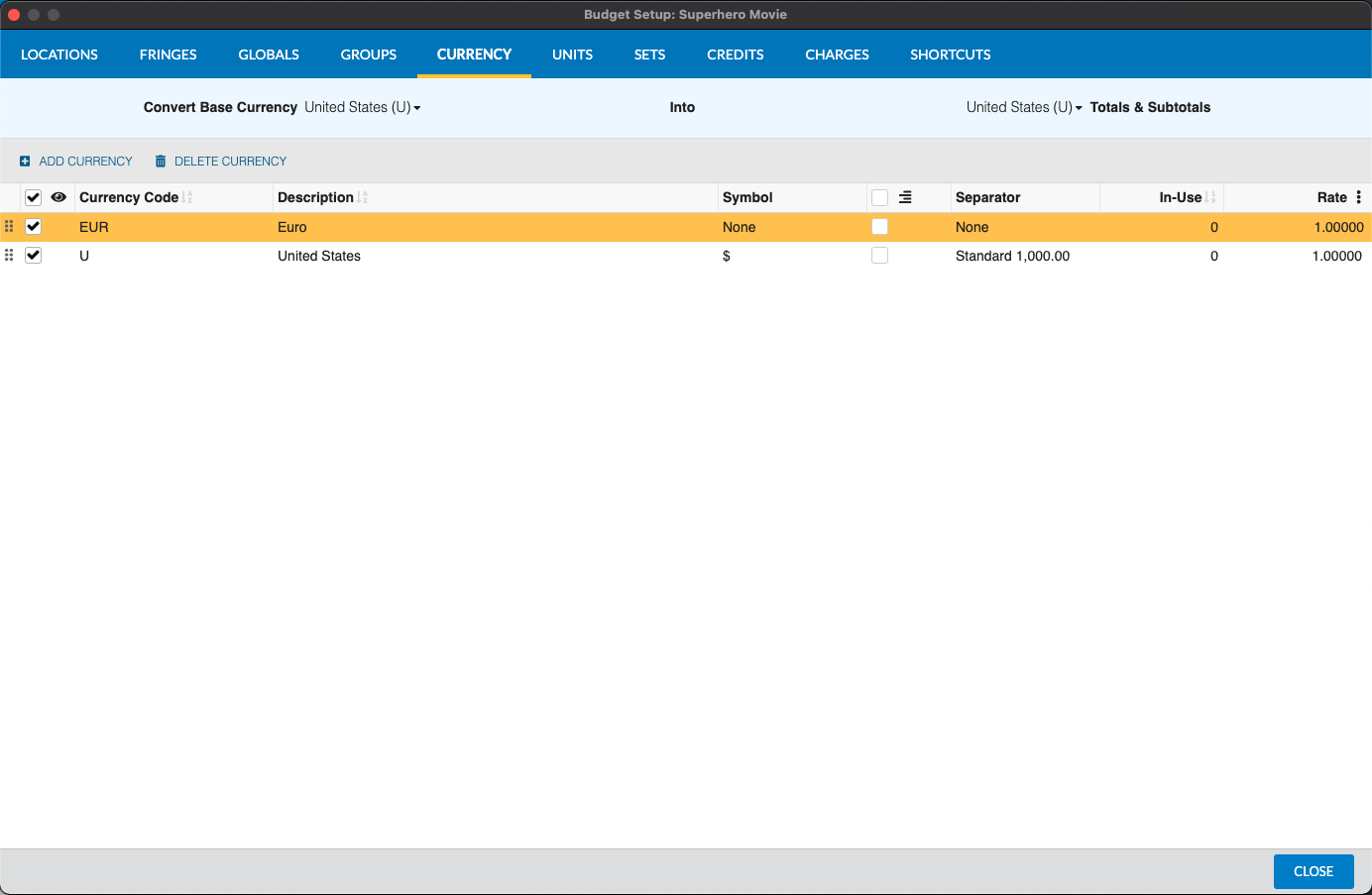 Captura de Pantalla: Configuración de Divisa en MMB