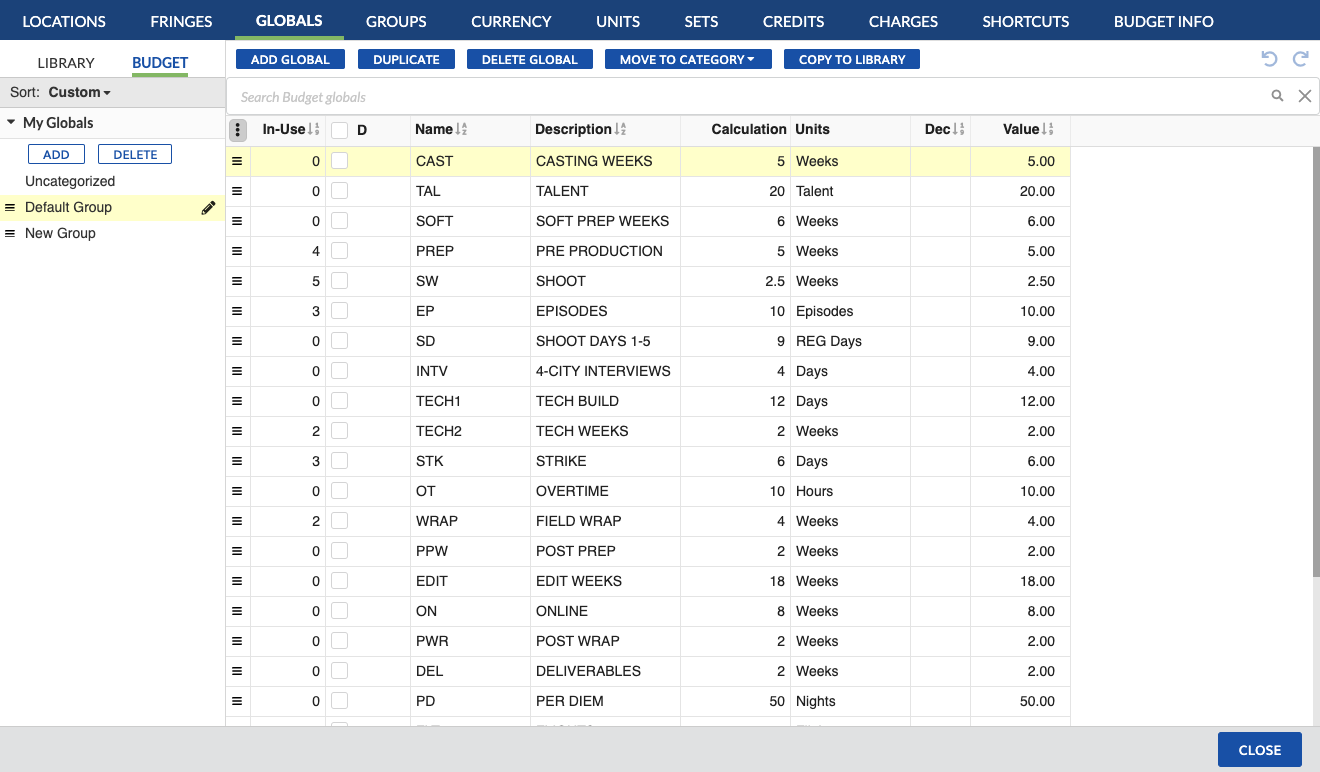 Screenshot: MMB Duplicate Global