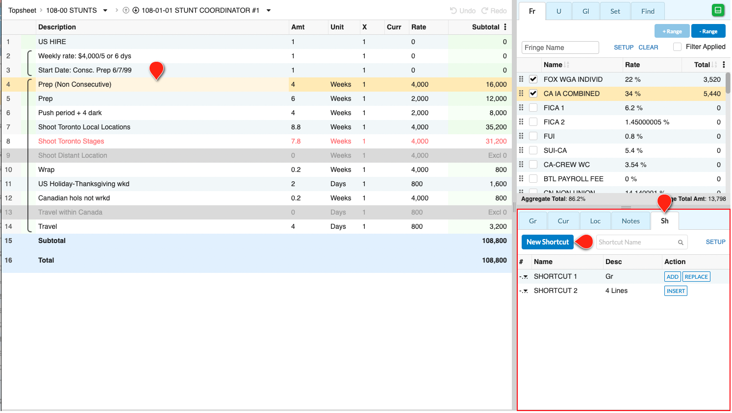 Screenshot: MMB creating a tools-type shortcut