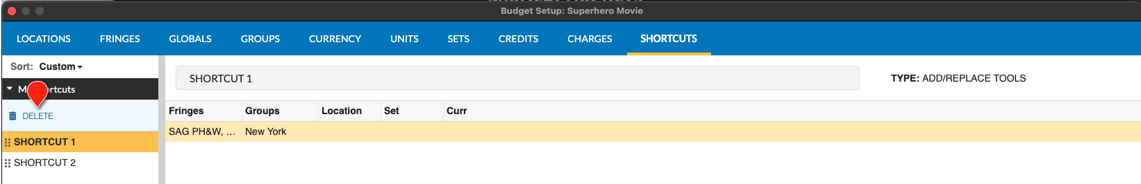 Screenshot: MMB delete shortcut