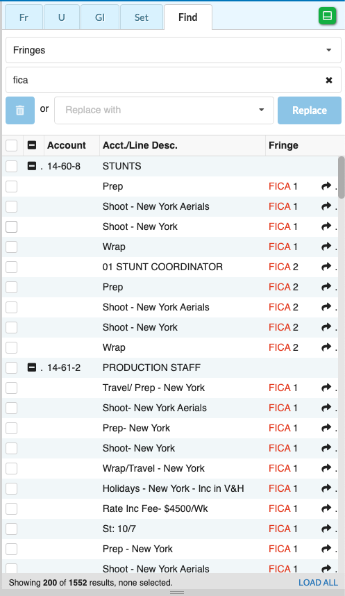 Screenshot MMB: Fringes Search