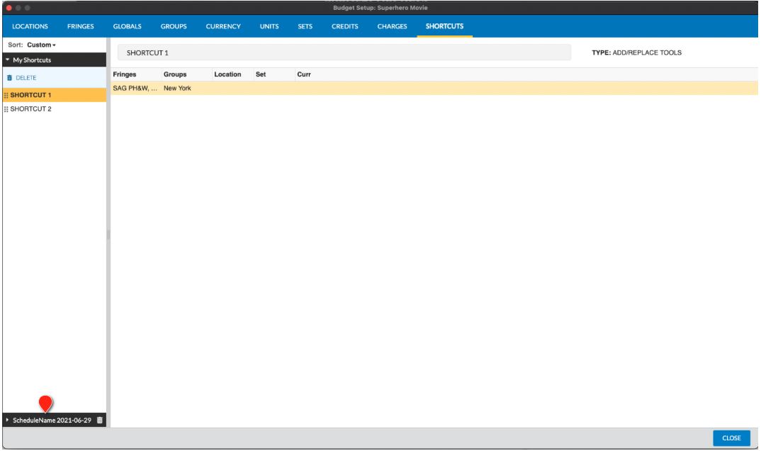 Screenshot: MMS6 imported library