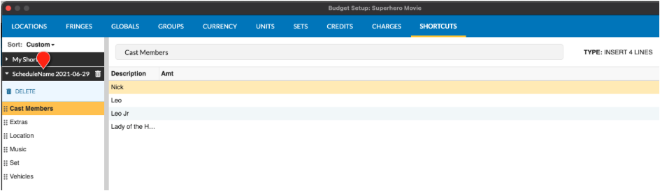Screenshot: MMB imported MMS6 library categories