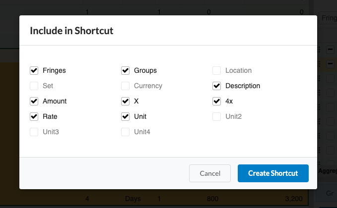 Screenshot: MMB creating line-type shortcuts