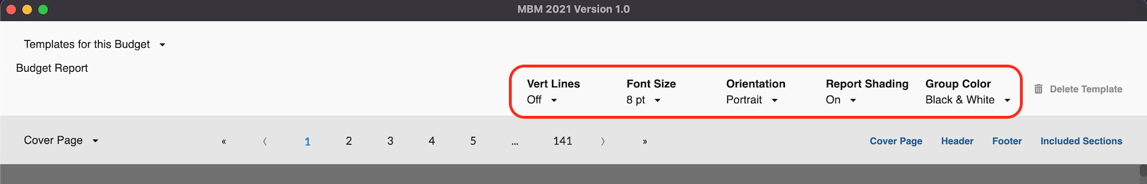 Screenshot: MMB renaming reports