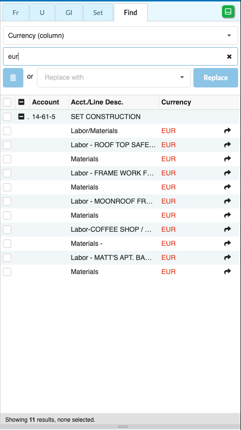 Screenshot: MMB search currency