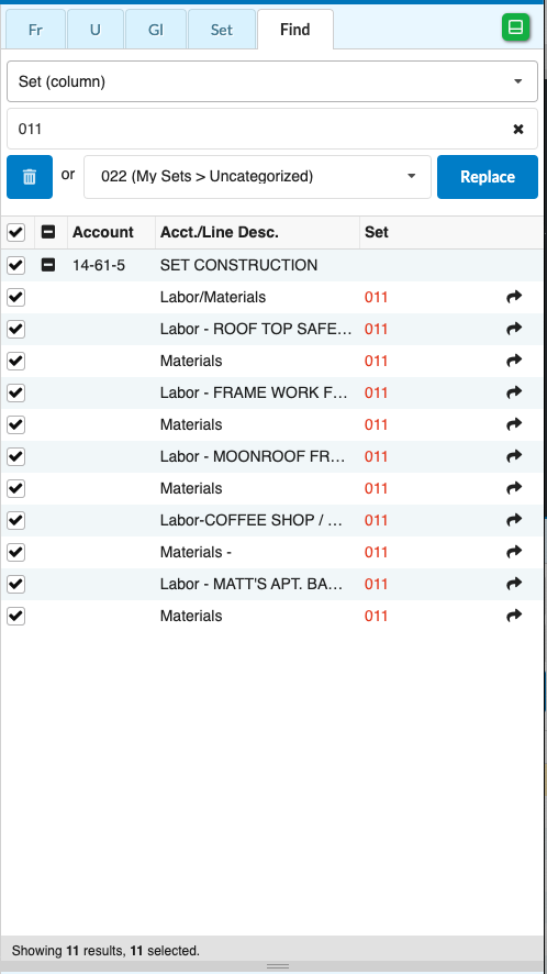 Screenshot: MMB replace Sets